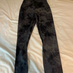 Lululemon Align Dark Grey Tie-Dye High Rise Pant 28”